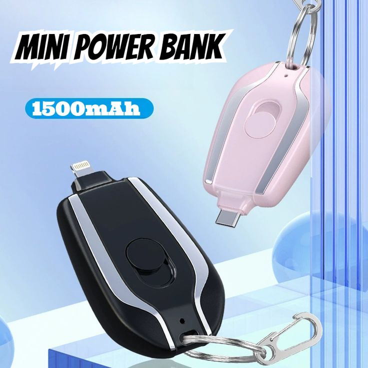 Mini Portable Keychain Power Bank