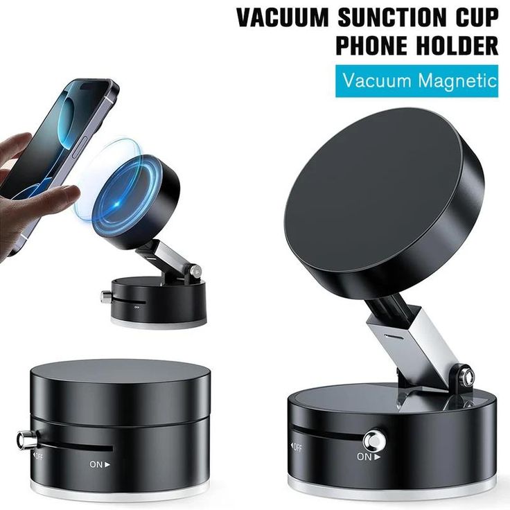 Magnetic Suction Cup Phone Holder For Car And Gym